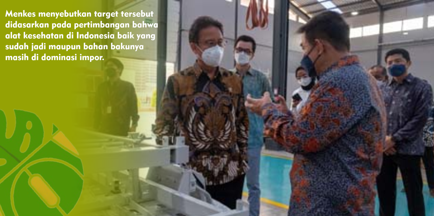 Menkes Targetkan 60 Persen Produksi Alkes Menggunakan Komponen Lokal